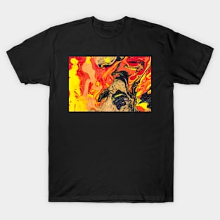 abstract painting, flames and fire T-Shirt